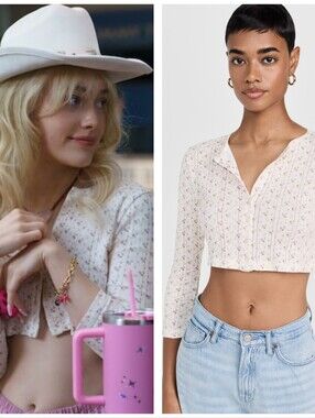 CouCou Intimates English Rose Cropped Cardigan